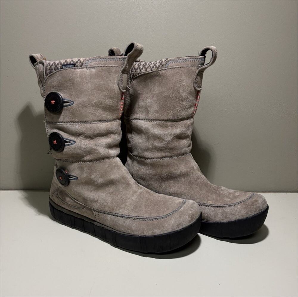 Merrell Tempest High Brindle Women’s Gray Suede Waterproof Lined Boots 6.5